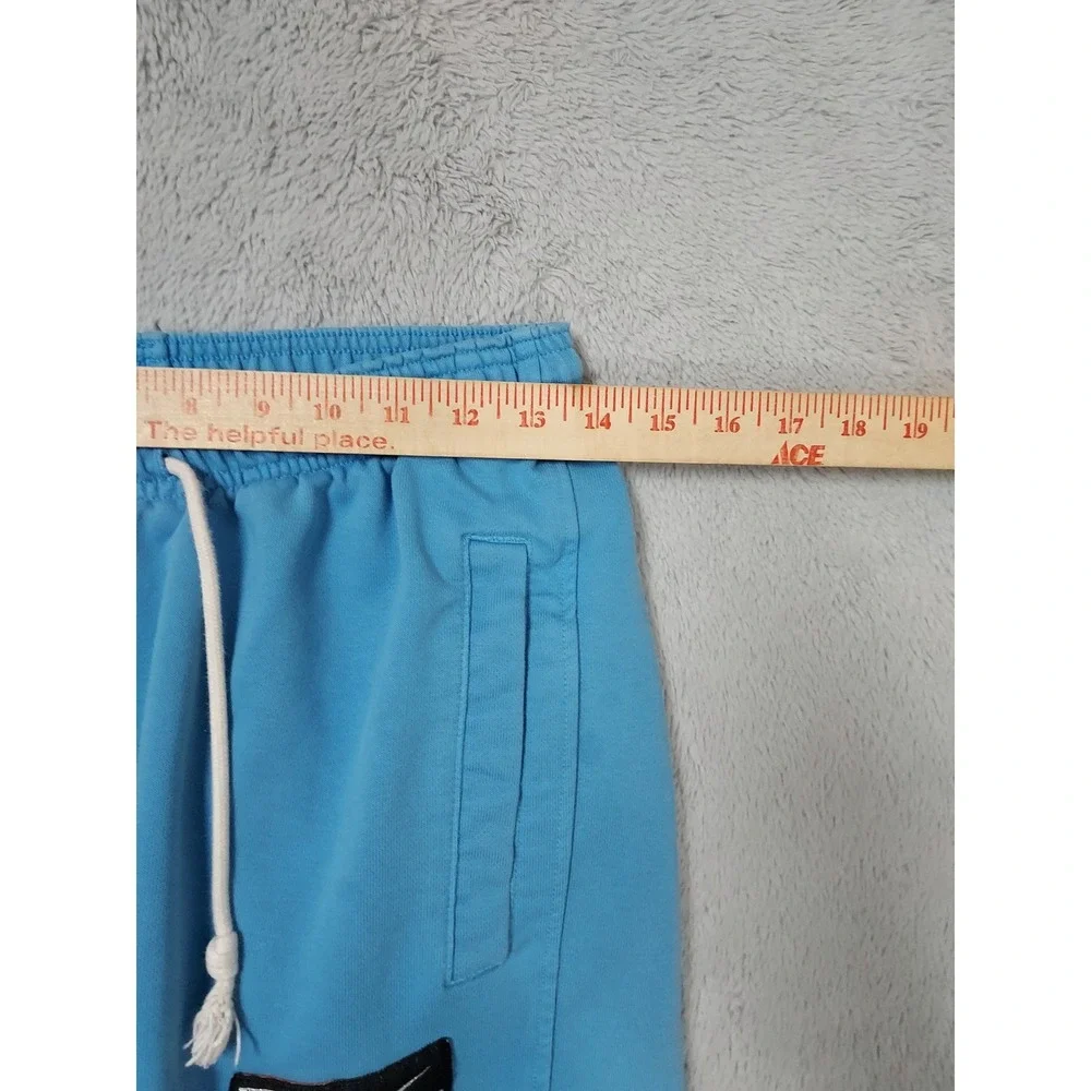 Nike Joggers Men Small Standard Issue Basketball Dri Fit Blue Drawstring Elastic
